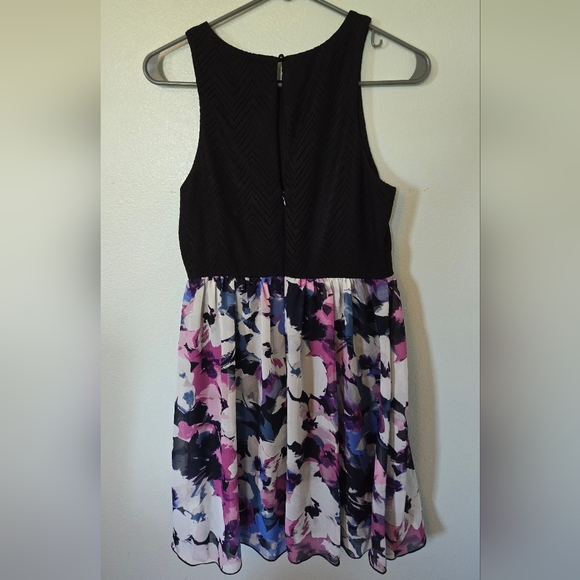 NWT Speechless Purple And Blue Floral Dress Size 7 - Picture 2 of 8